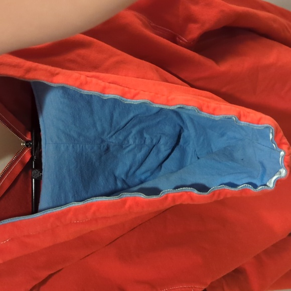 Large Neon burnt orange Hurley zip up hoodie - Picture 5 of 5